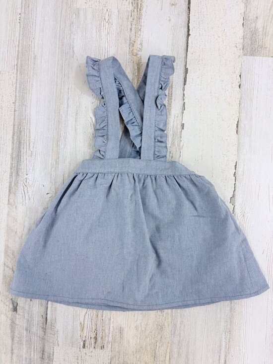 La Coqueta Other - La Coqueta Sz 3T Dusty Blue Agata Girl Pinafore Skirt NWT